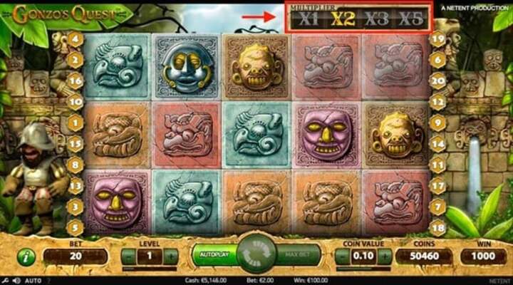 Características especiales de la slot Gonzo’s Quest